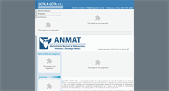 Desktop Screenshot of gotaagotasrl.com.ar
